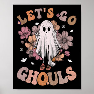 Affiche Retro Super Let's Go Ghouls Ghost les années 70 Hi