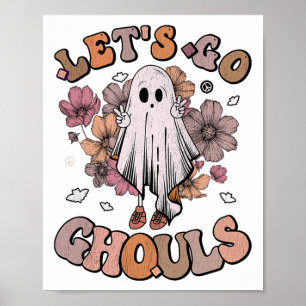 Affiche Retro Super Let's Go Ghouls Ghost les années 70 Hi