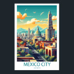 Affiche Retro Travel Mexico City Destination Wall Art<br><div class="desc">Célébrez le coeur animé du Mexique avec ce Retro Travel Mexico City Destination Wall Art. Avec ses monuments emblématiques comme le Palacio de Bellas Artes, l'Ange de l'Indépendance ou Zócalo, cette impression d'inspiration vintage donne vie à la riche culture, l'architecture et l'énergie de CDMX. Conçu avec des couleurs rétro audacieuses...</div>