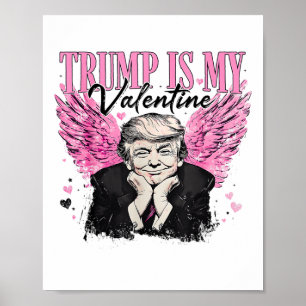 Affiche Retro Trump est la Saint-Valentin de Trump