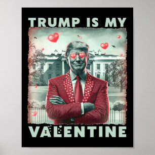 Affiche Rétro Trump est mon Valentin Trump Valentine Day 2