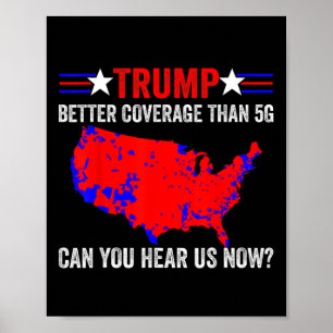 Affiche Retro Trump Meilleure couverture que 5g Pouvez-Vou