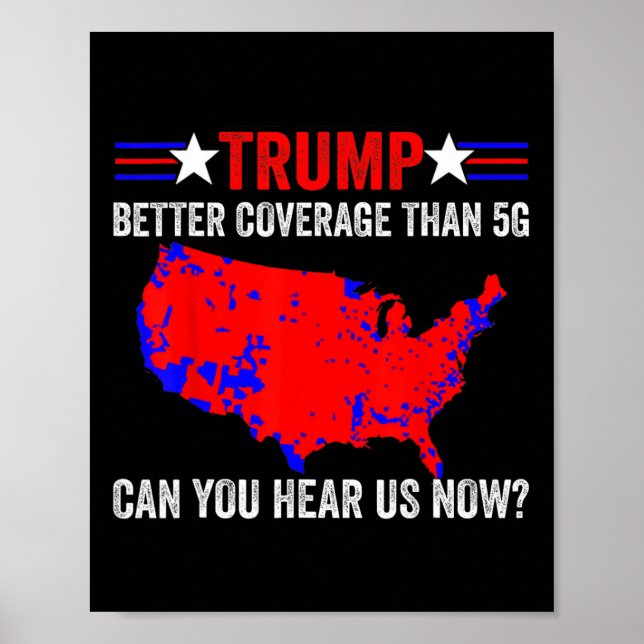 Affiche Retro Trump Meilleure couverture que 5g Pouvez-Vou (Devant)