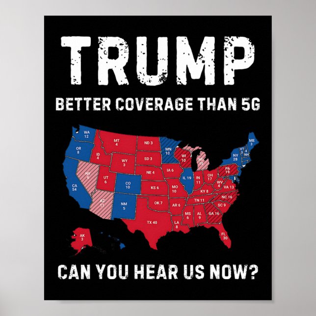 Affiche Retro Trump Meilleure Couverture Que 5g Pouvez-Vou (Devant)
