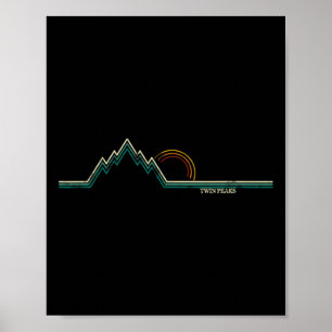Affiche Rétro Twin Peaks