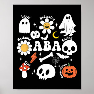 Affiche Rétro Un Thérapeute Fantôme Halloween Comportement