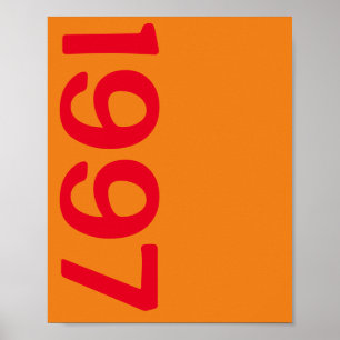 Affiche Retro Vintage 90s année personnalisée Personnalisé