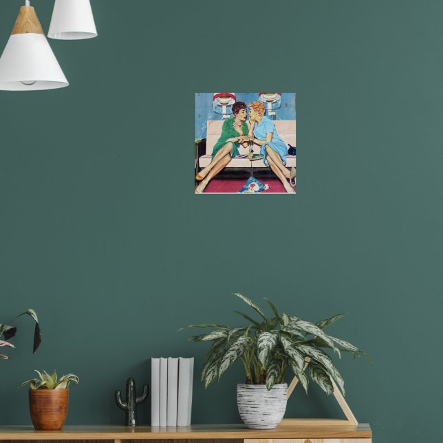 Affiche rétro vintage beauté (Salon 1)