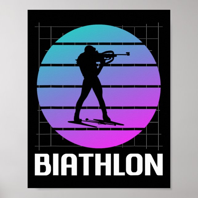 Affiche Retro Vintage Biathlon Biathlon 1 (Devant)