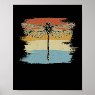 Affiche Retro Vintage Dragonfly