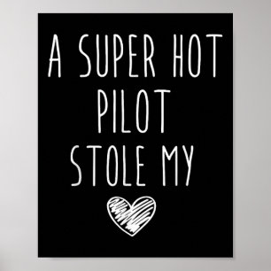 Affiche Retro Vintage Funny Un Super Pilote Hot Stocke My