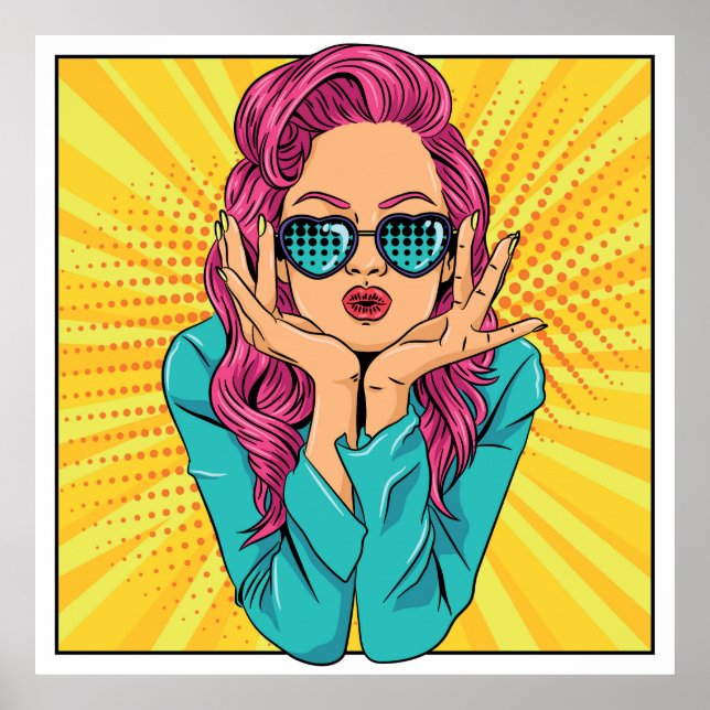 Affiche Retro woman (Devant)