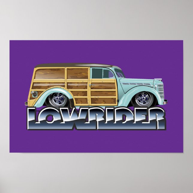 Affiche Rétro Woody Lowrider (Devant)