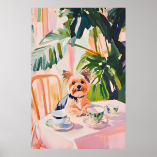 Affiche Retro Yorkshire Terrier Poster, Yorkshire Terrier
