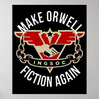 Affiche Retrouvez ce make Orwell Fiction 1984 Vintage