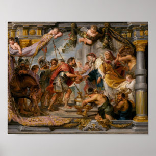 Affiche Réunion d'Abraham et Melchizedek Rubens Art