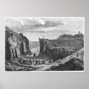 Affiche Réunion de Camisards dans le désert,