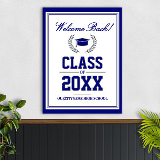 Affiche Réunion de classe des couleurs de l'école Bienvenu