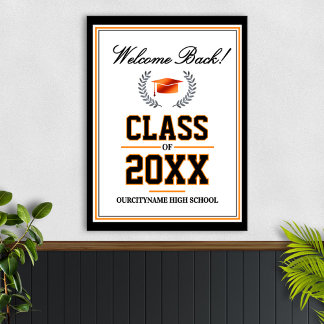 Affiche Réunion de classe des couleurs de l'école Bienvenu