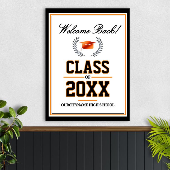 Affiche Réunion de classe des couleurs de l'école Bienvenu (Créateur téléchargé)