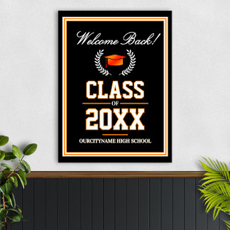 Affiche Réunion de classe des couleurs de l'école Bienvenu