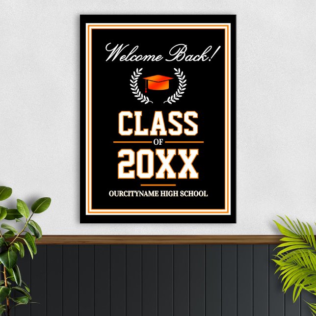 Affiche Réunion de classe des couleurs de l'école Bienvenu (Créateur téléchargé)