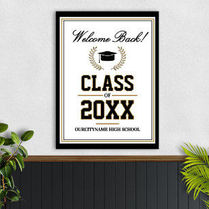 Affiche Réunion de classe des couleurs de l'école Bienvenu