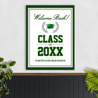 Affiche Réunion de classe des couleurs de l'école Bienvenu