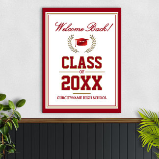 Affiche Réunion de classe des couleurs de l'école Bienvenu