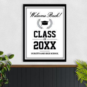 Affiche Réunion de classe des couleurs de l'école Bienvenu