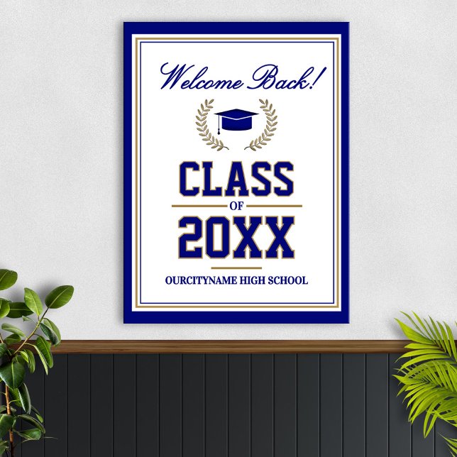 Affiche Réunion de classe des couleurs de l'école Bienvenu (Créateur téléchargé)