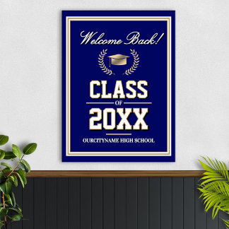 Affiche Réunion de classe des couleurs de l'école Bienvenu