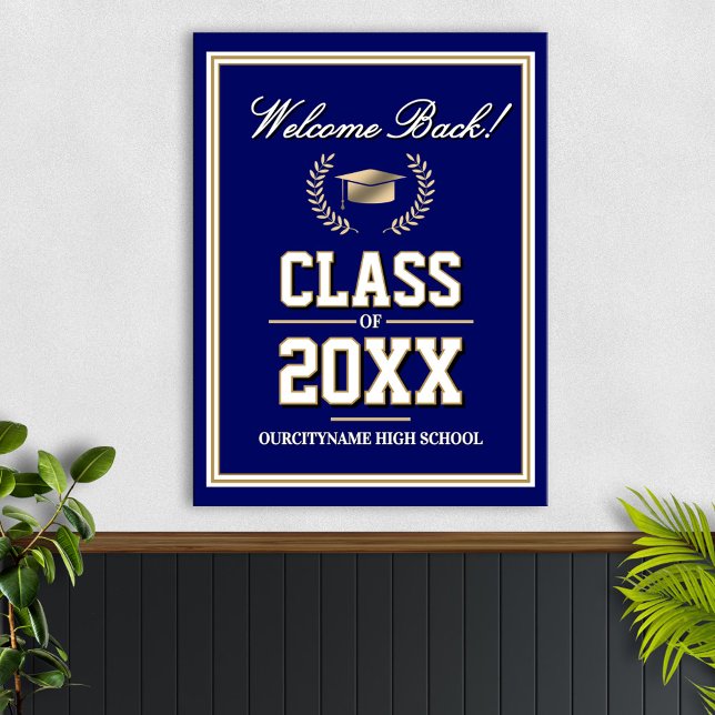Affiche Réunion de classe des couleurs de l'école Bienvenu (Créateur téléchargé)