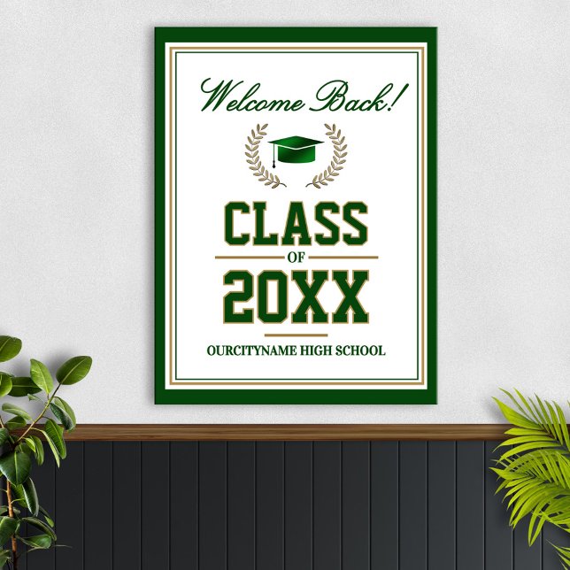 Affiche Réunion de classe des couleurs de l'école Bienvenu (Créateur téléchargé)