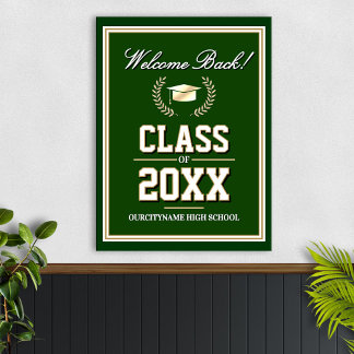 Affiche Réunion de classe des couleurs de l'école Bienvenu