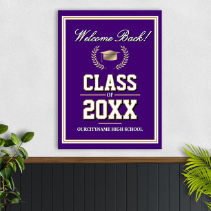 Affiche Réunion de classe des couleurs de l'école Bienvenu