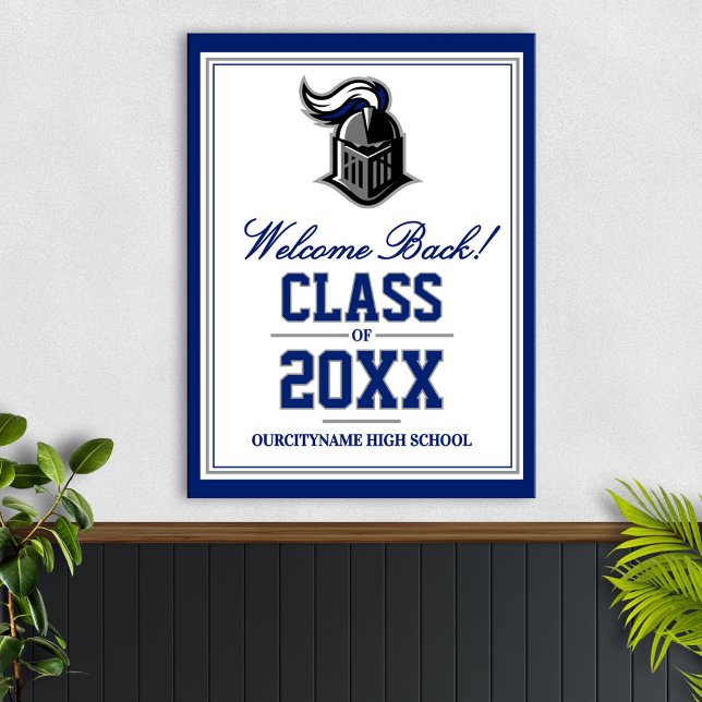 Affiche Réunion de classe des mascottes de l'école Bienven (Créateur téléchargé)
