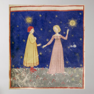 Affiche Réunion de Dante et Béatrice