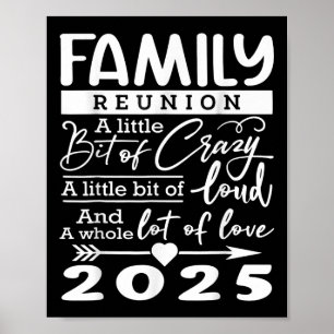 Affiche Réunion de famille 2025 Amoureux de famille amusan