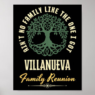 Affiche Réunion de famille 2025 Design assorti - Villanuev