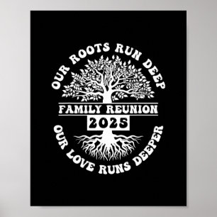 Affiche Réunion de famille 2025 Nos racines sont profondes