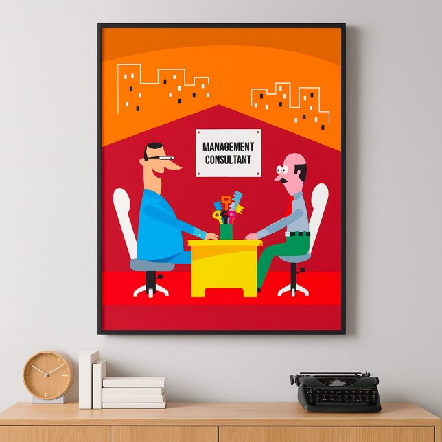 Affiche Réunion des consultants en gestion (Créateur téléchargé)