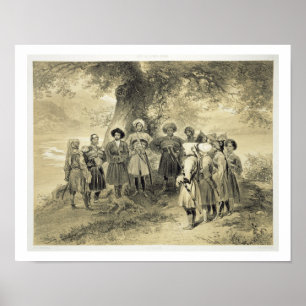 Affiche Réunion des Princes Tcherkesse, Vallée de Sodja, s