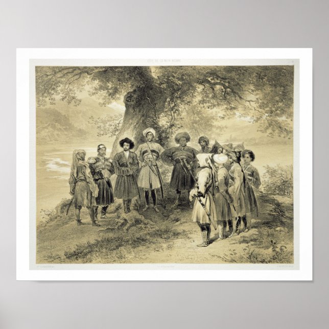 Affiche Réunion des Princes Tcherkesse, Vallée de Sodja, s (Devant)