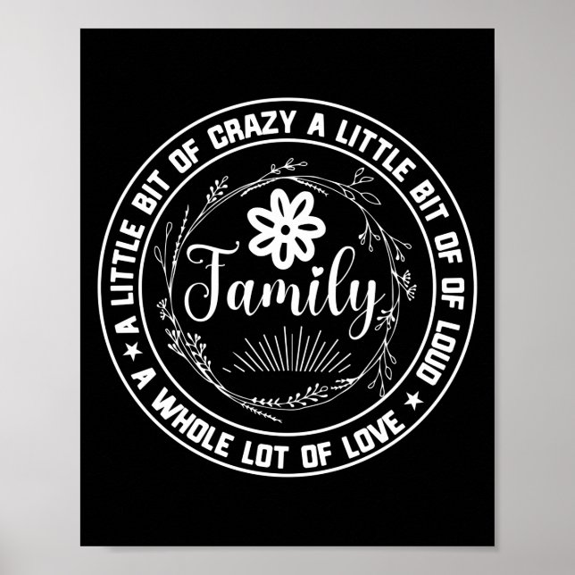 Affiche Réunion Familiale Un Peu Fou (Devant)