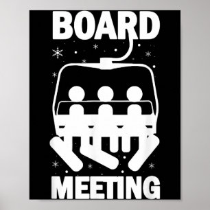 Affiche Réunions du conseil d'administration réunion snowb
