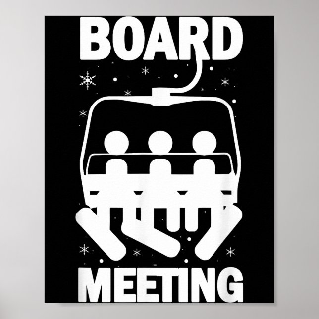 Affiche Réunions du conseil d'administration réunion snowb (Devant)