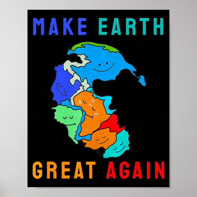 Affiche Réunir Pangea Faire à Nouveau la Terre une Grande  (Devant)