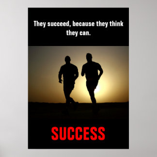 Affiche Réussite Exercice de la condition physique Motivat