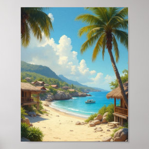Affiche rêve caribéen